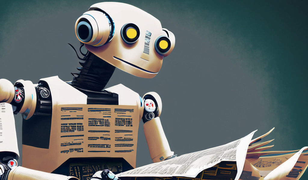 Firefly Robot Reading Newspapers 57599