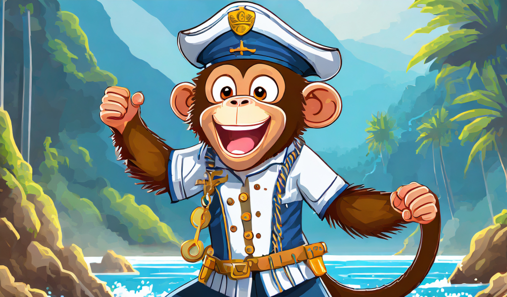 Firefly A Monkey With A Seaman Outfit Happy And Dancing 70790