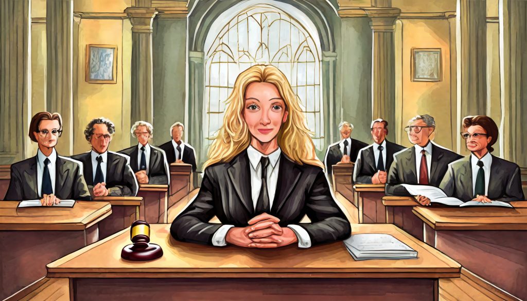 Firefly A Full Picture Of A Court Room With Lawyers And The Judge At The Desk 3375 (1)