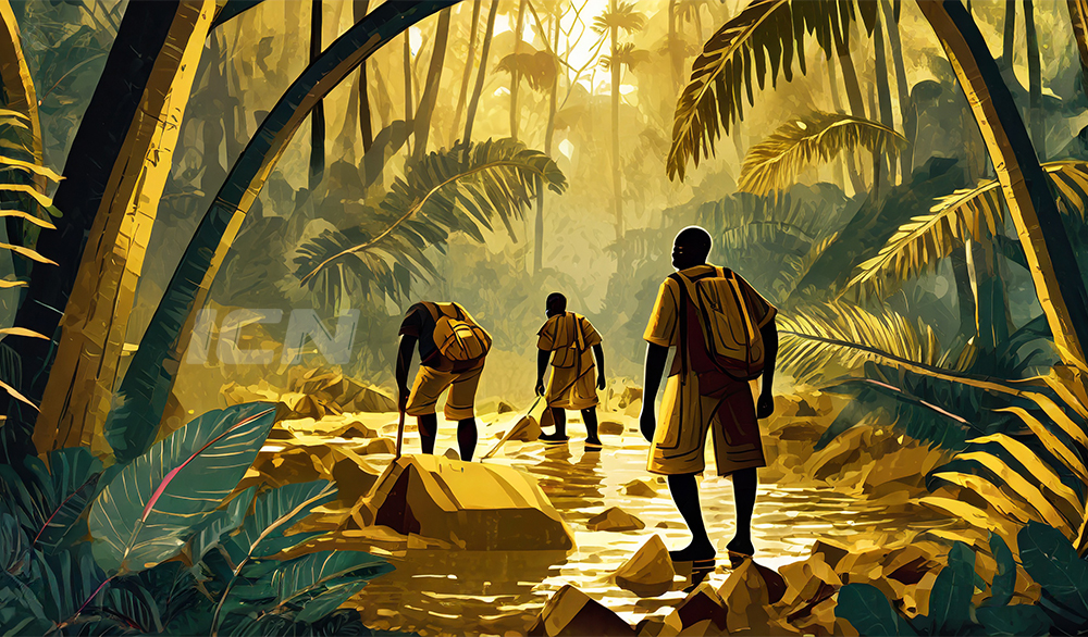 Firefly Black Men Looking For Gold In The Jungle 21527