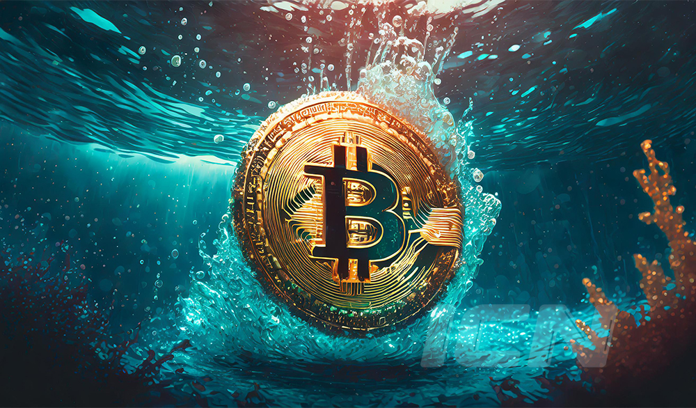 Firefly A Bitcoin Coin Under The Water 29327
