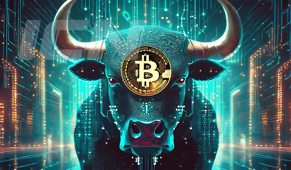Firefly A Bull With A Bitcoin Coin Face To Face 9514