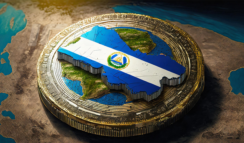 Firefly A Bitcoin Coin With El Salvador Flag And Map 9504