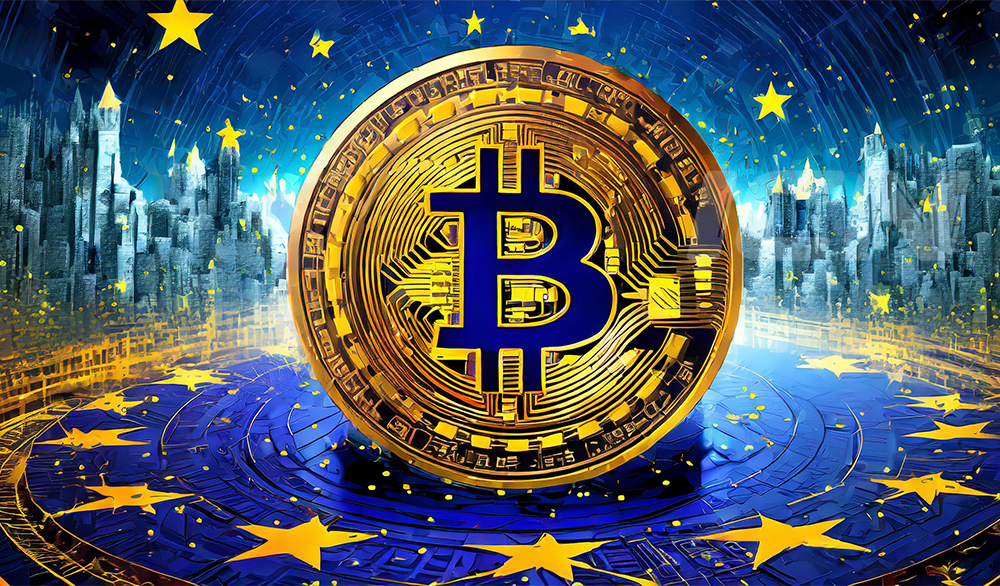 Firefly A Bitcoin Coin With Europe Union Flag Elements 57351