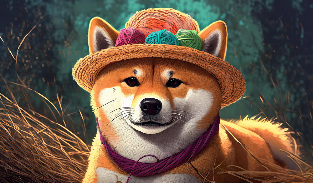 Firefly A Shiba Inu Breed Dog With A Hat From Yarn 97236