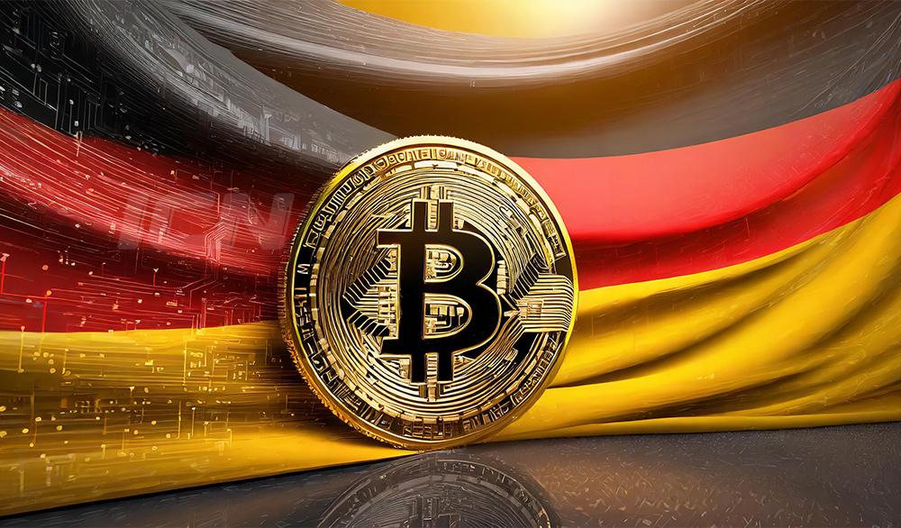 Firefly A German Flag With A Bitcoin Coin 27788