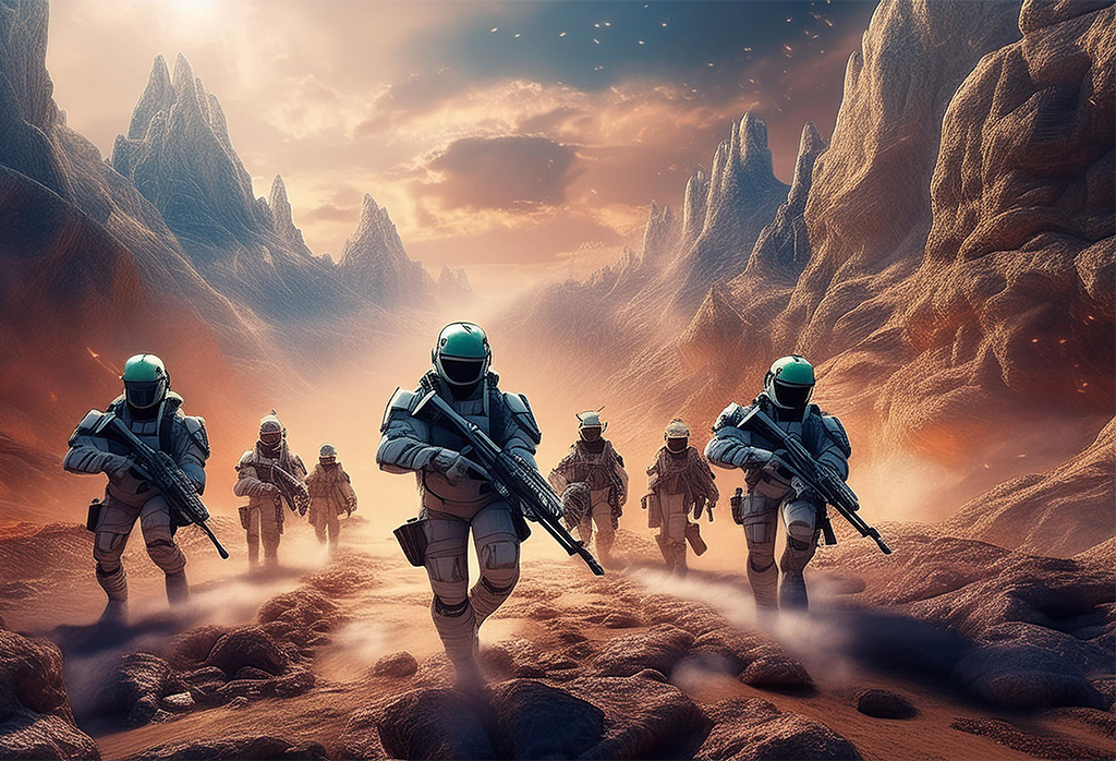 Firefly Soldiers In A Mission, Shooter Game 20259