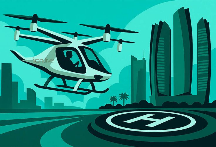 Air Taxi Test Flight in Abu Dhabi