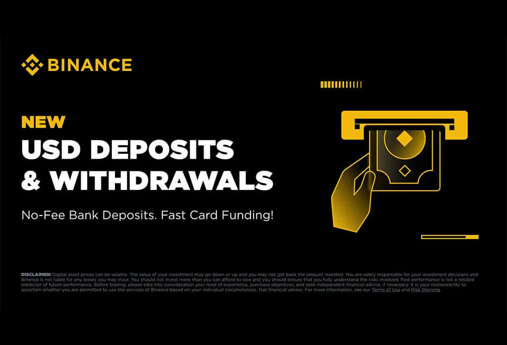 Binance Offers Direct USD Deposits