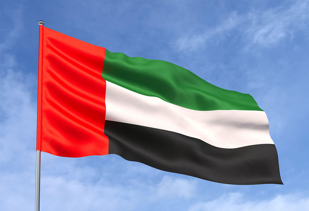 Sheikh Mohammed Raise the UAE flag