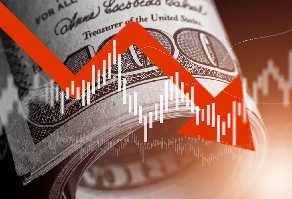 Weakest level in a month for the U.S. dollar