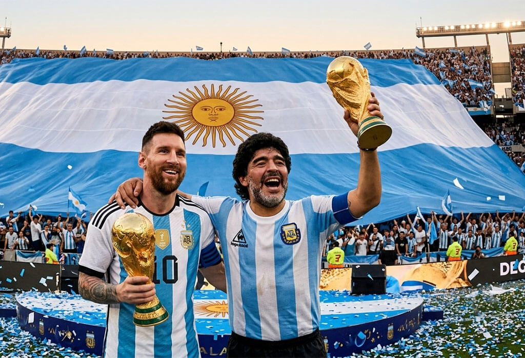 Messi equals Maradona