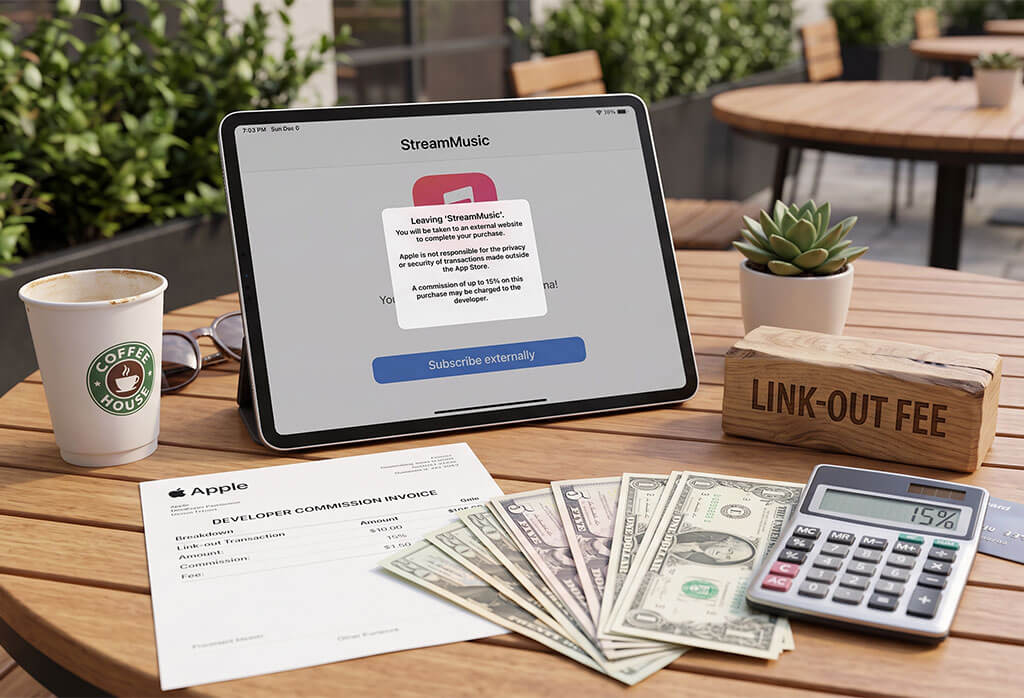Apple link-out fees